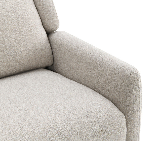 Psyche Pushback Recliner, Beige - view 5