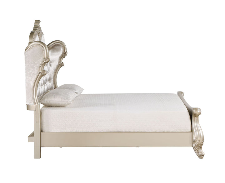 Monique 6/6-6/0 Ek/wk Panel Footboard &amp; Slats-Champagne