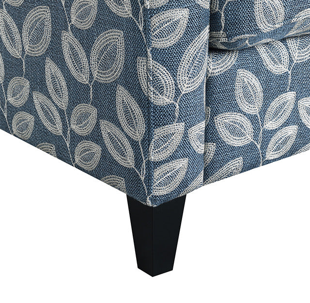 Ivey Acent Chair, Botanical Blue/Egret White - view 10