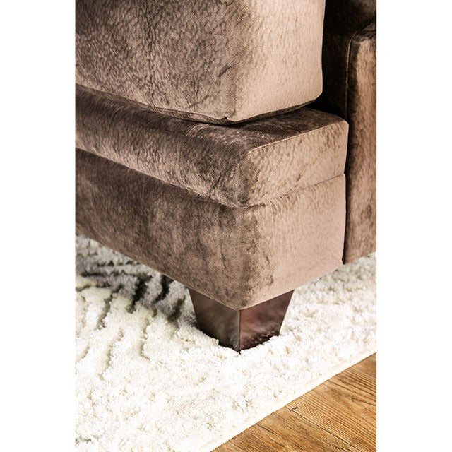 Bonaventura Love Seat, Brown - view 5