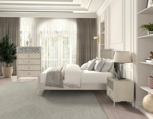 Bashford 4 Pc Queen Bedroom Set, Natural Oak - view 9