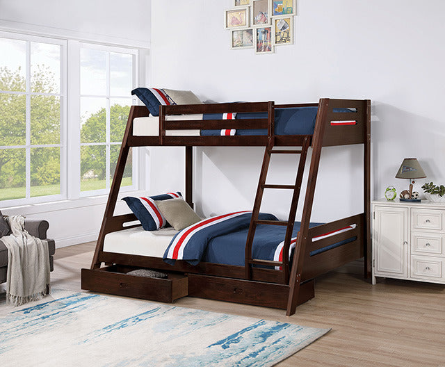 Emilee Twin/Full Bunk Bed, Espresso - view 2