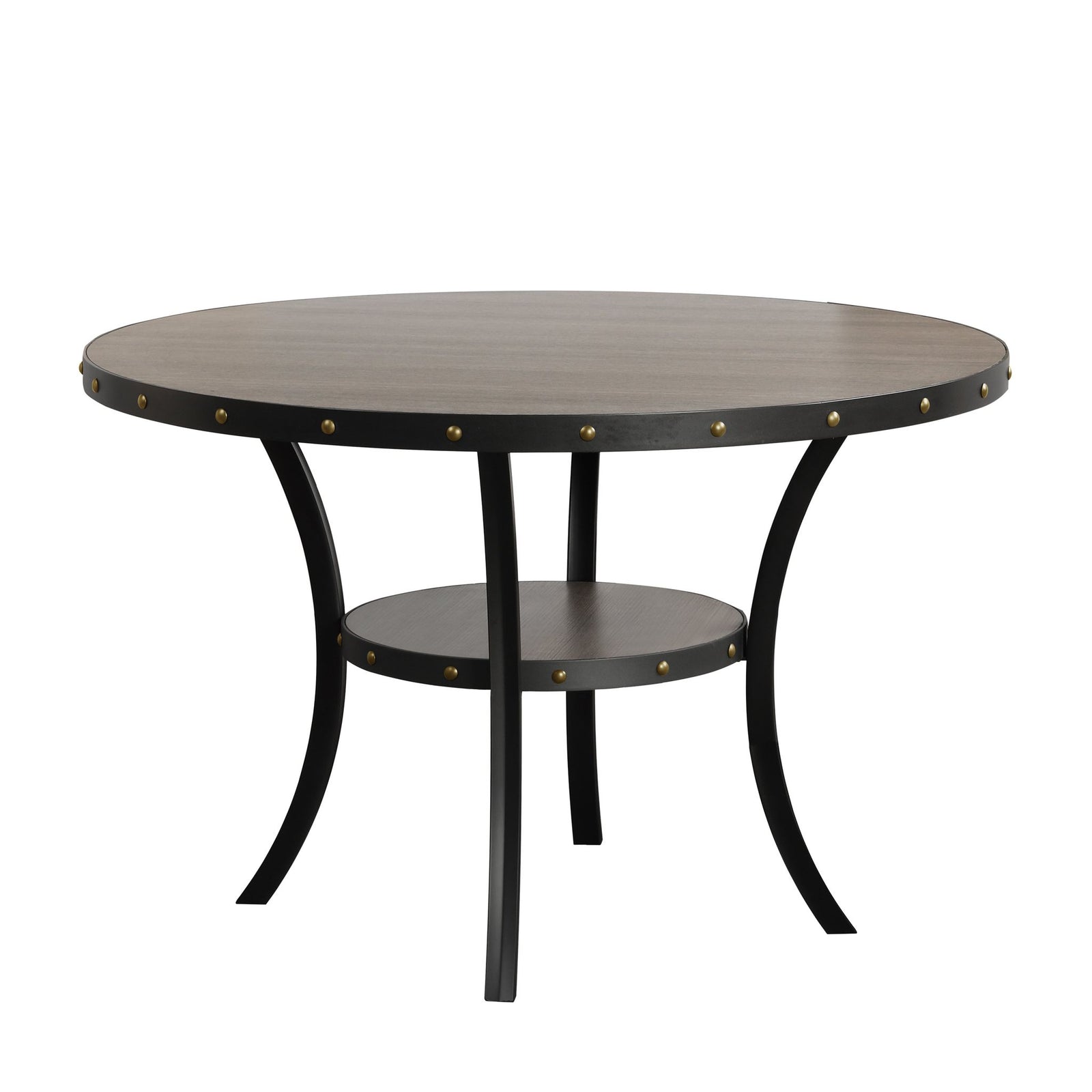 Crispin 48" Round Dining Table-Gray