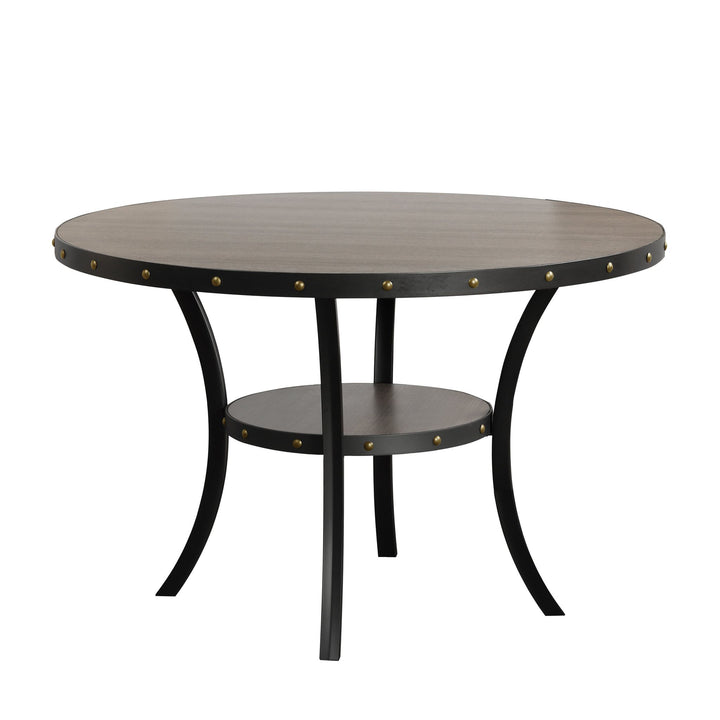 Crispin 48" Round Dining Table-Gray