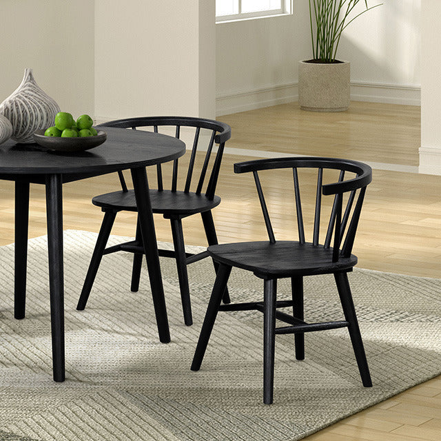Yate 5 Pc Dining Table Set, Black - view 5