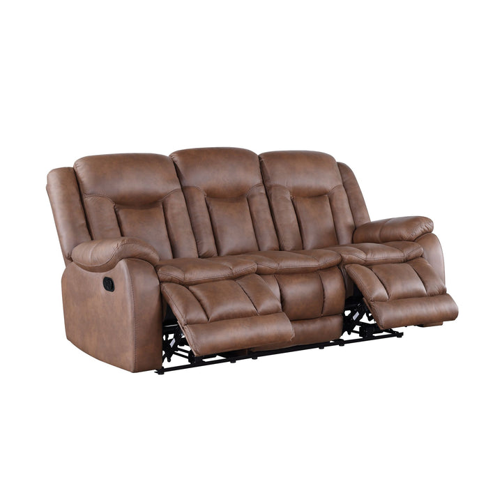 Morello  Sofa W/dual Recliner- Brown