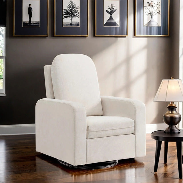 Rovigo Glider Swivel Chair, White
