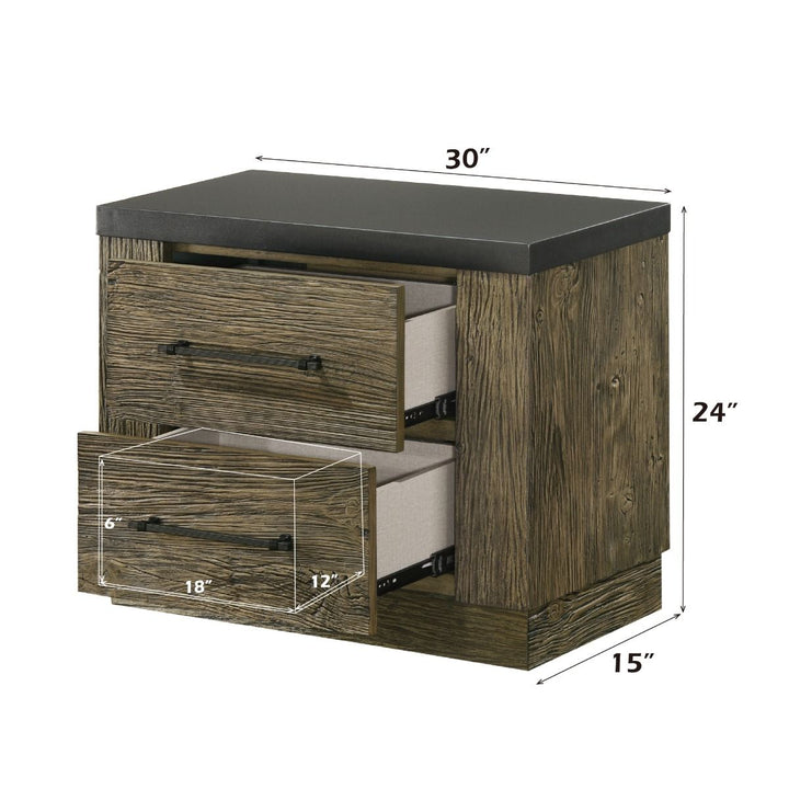 Lance Nightstand – dimensions diagram