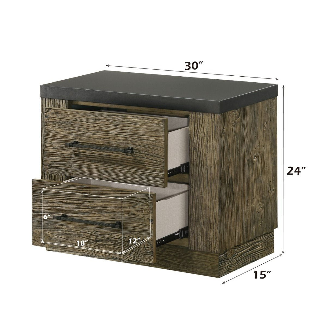Lance Nightstand – dimensions diagram