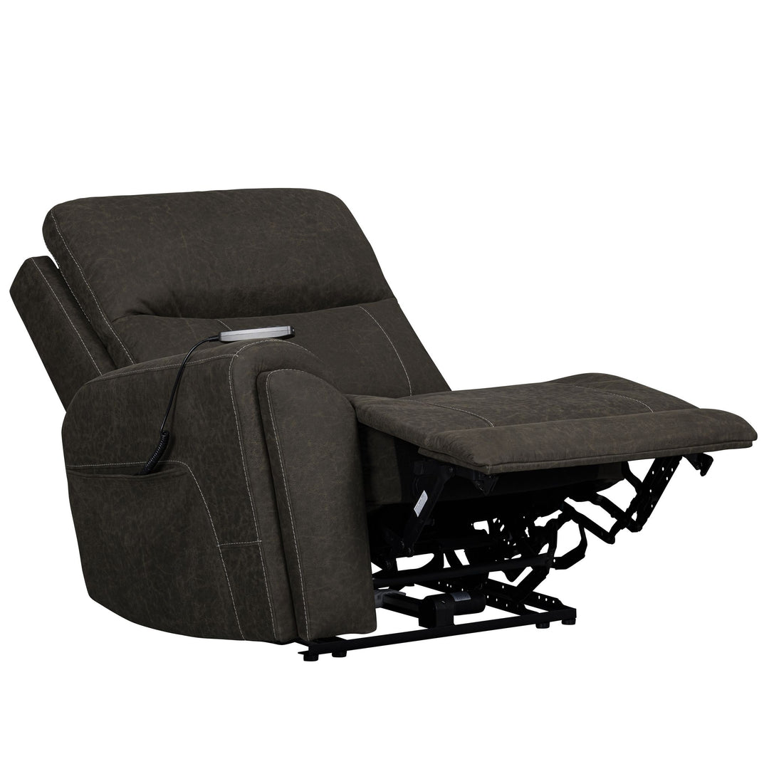 Gaia Laf Recliner W/pwr Hr,fr, Massage, Heat-Sable