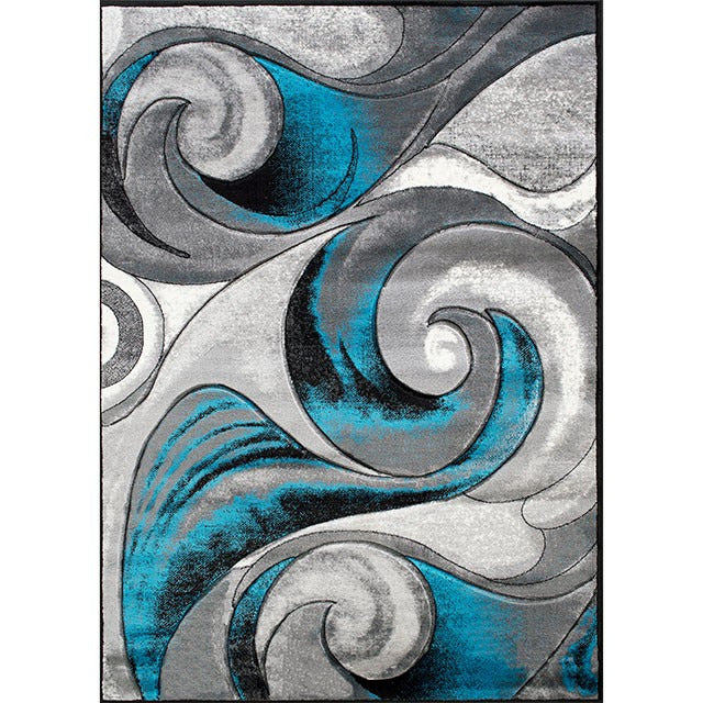 Niksar Area Rug, Turquoise - view 2