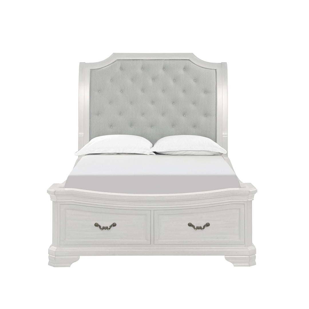 Lyndhurst 6''6" K Headboard- Vintage White