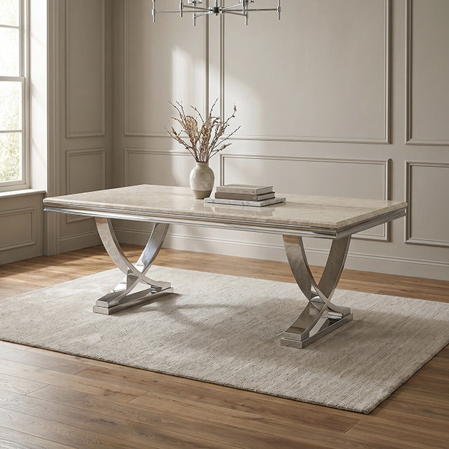 Wadenstil Dining Table, Chrome