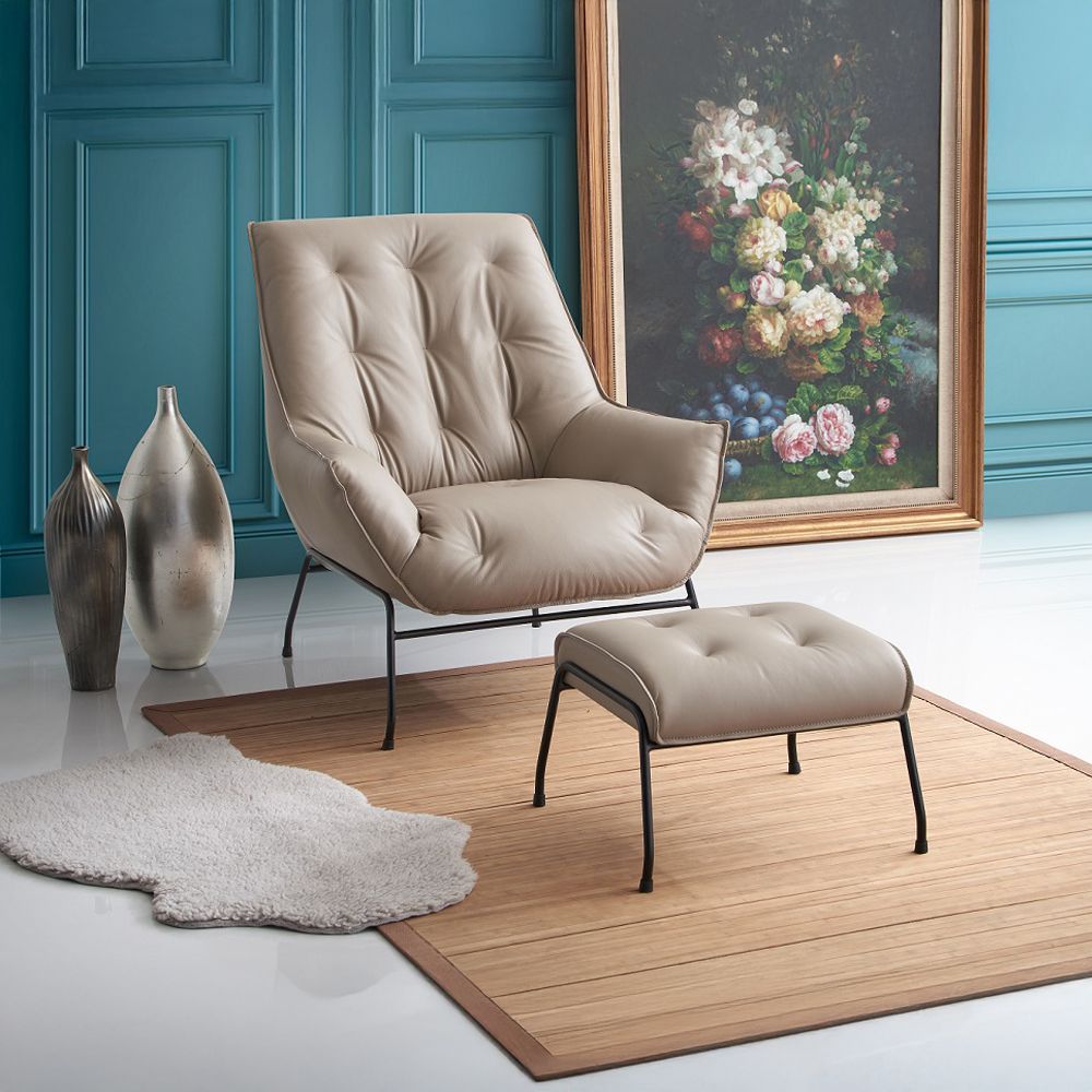 Zusa Accent Chair & Ottoman – view 8