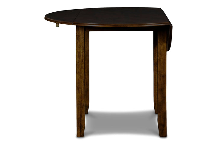 Gia 3 Pc 42" Drop Leaf Dining Table &amp; 2 Chairs-Brown