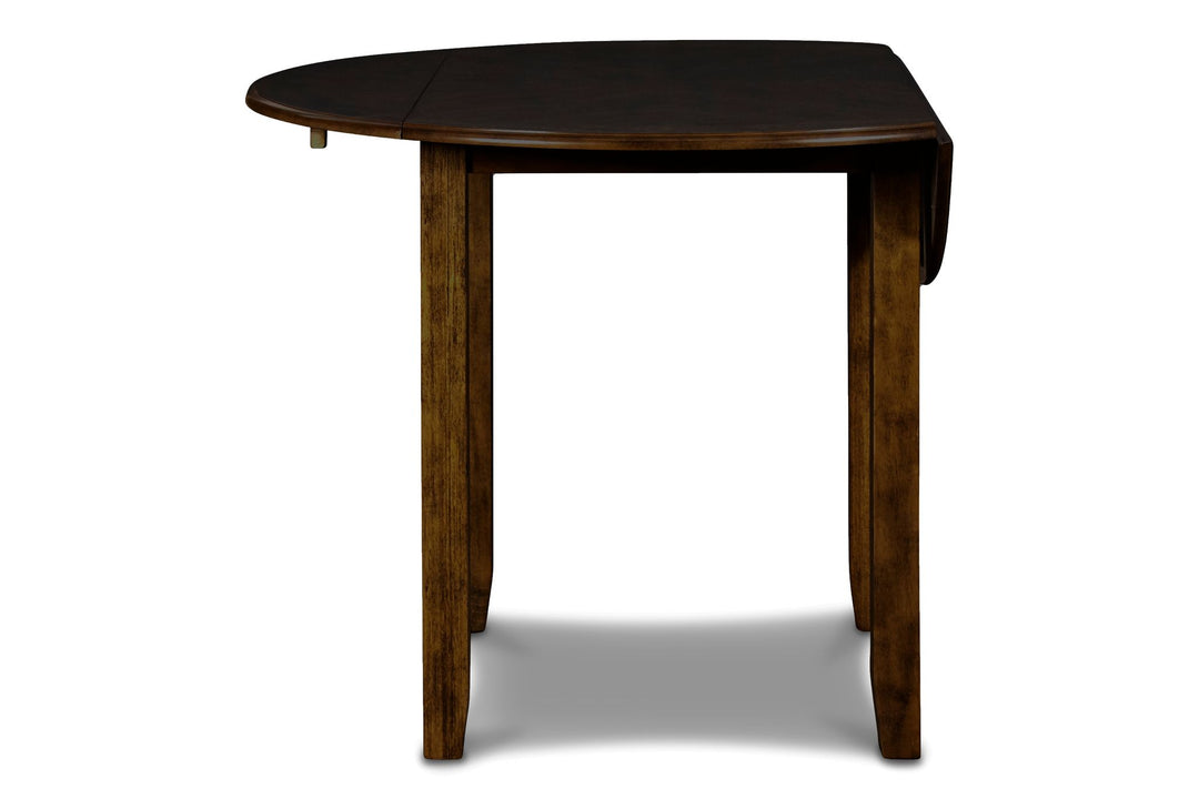 Gia 3 Pc 42" Drop Leaf Dining Table & 2 Chairs-Brown