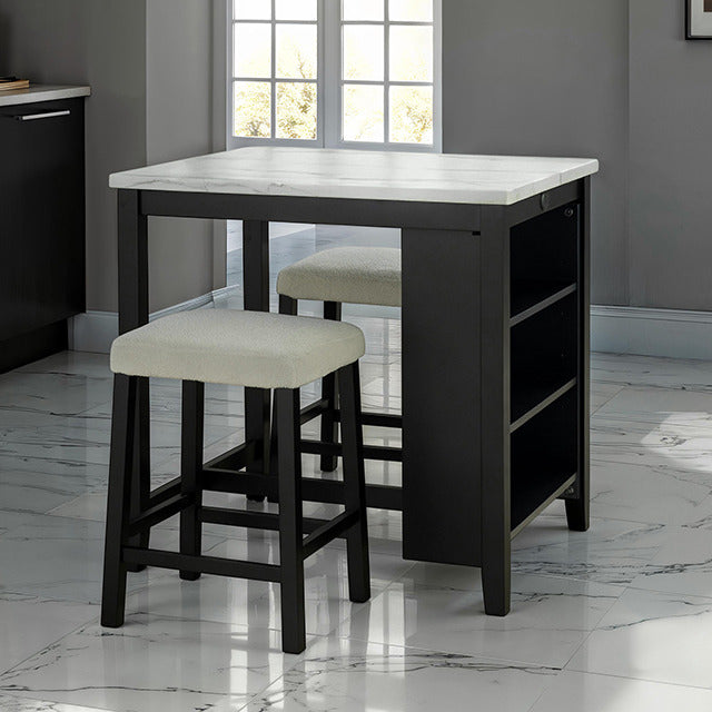 Chalcedony 3 Pc. Dining Table Set - view 6