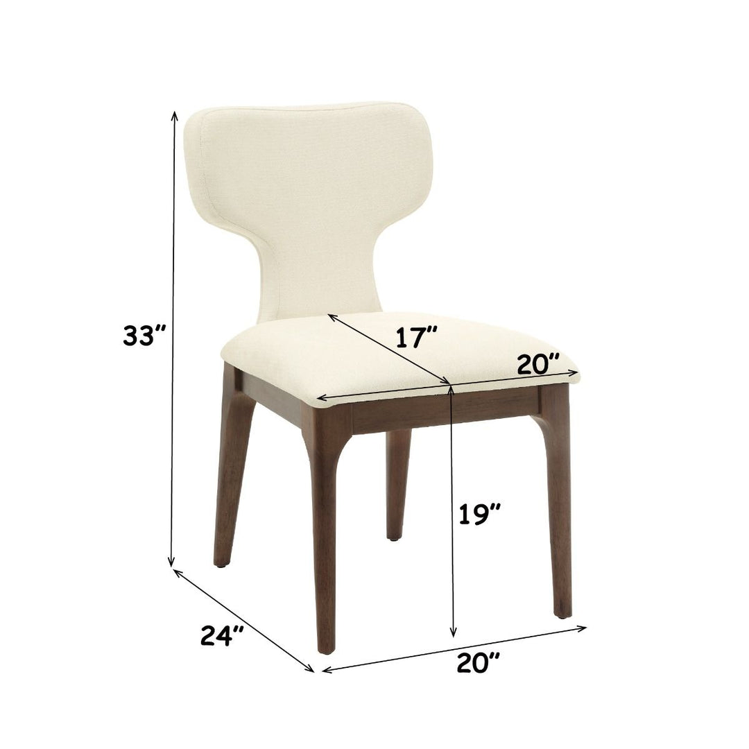 Koen Upholstered Side Chair (Set-2) – dimensions diagram