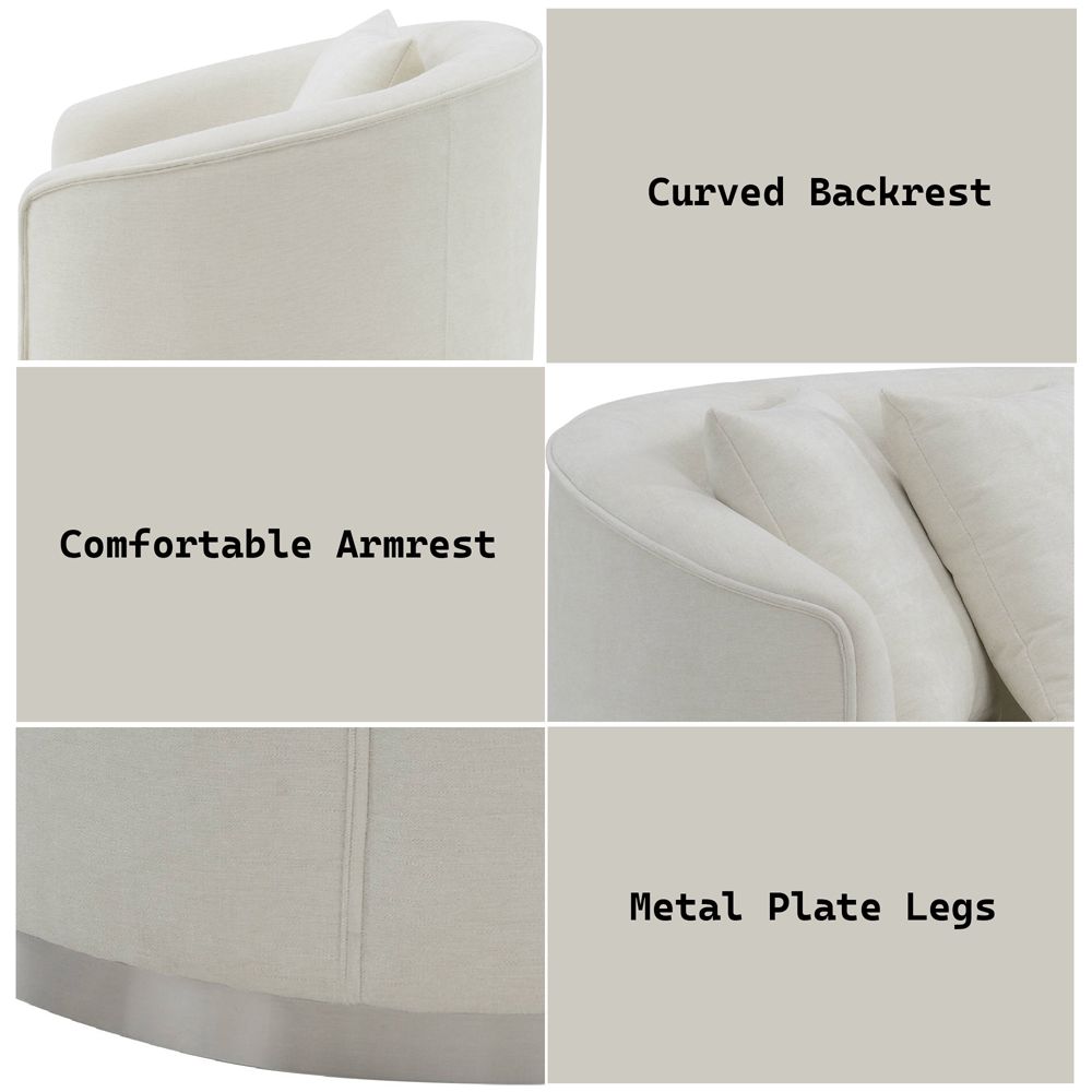 Odette Sofa with 4 Pillows