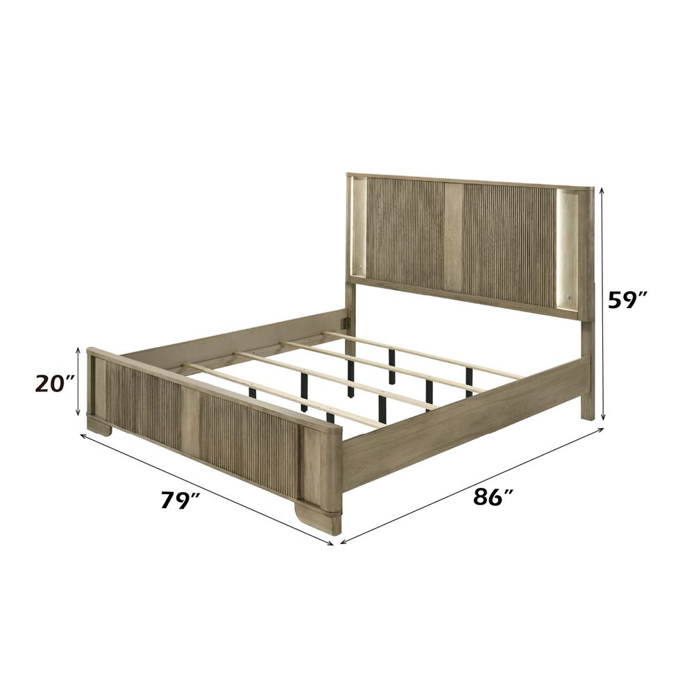 Lakkari Eastern King Bed with LED