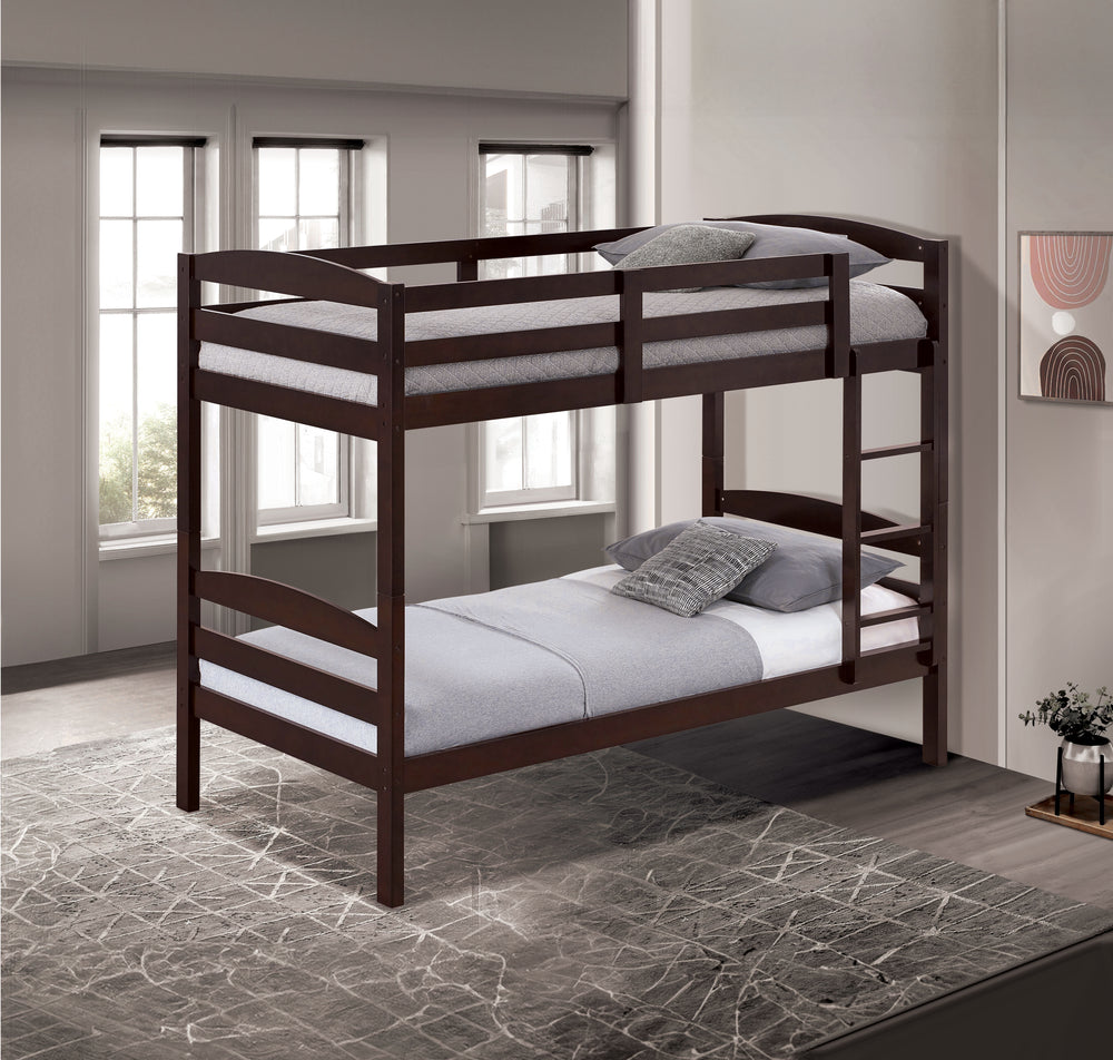 Finsbury Twin Twin Bunk Bed, Espresso - view 2