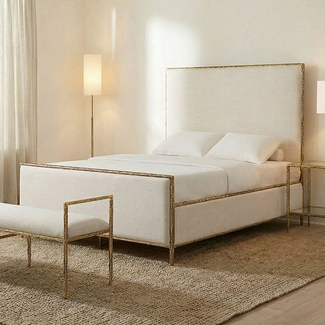 Valda Bed, Matte Gold - view 6