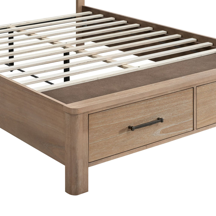 Anika 5/0 Q Panel Headboard-Natural