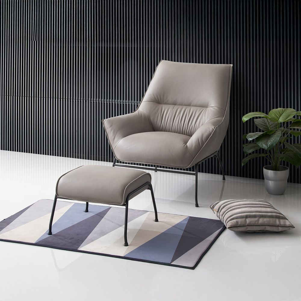 Jabel Accent Chair & Ottoman – view 7