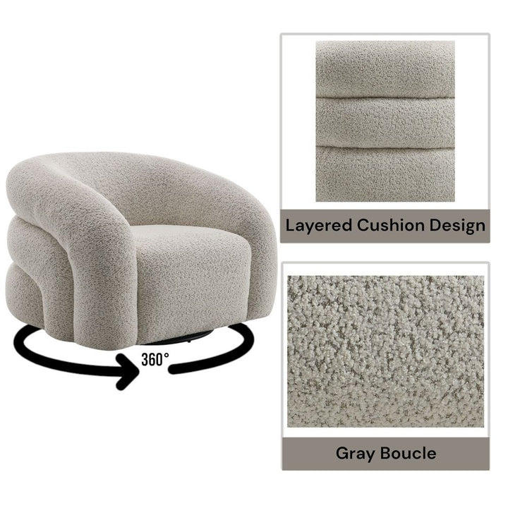 Irma Chair W/Swivel – features callout