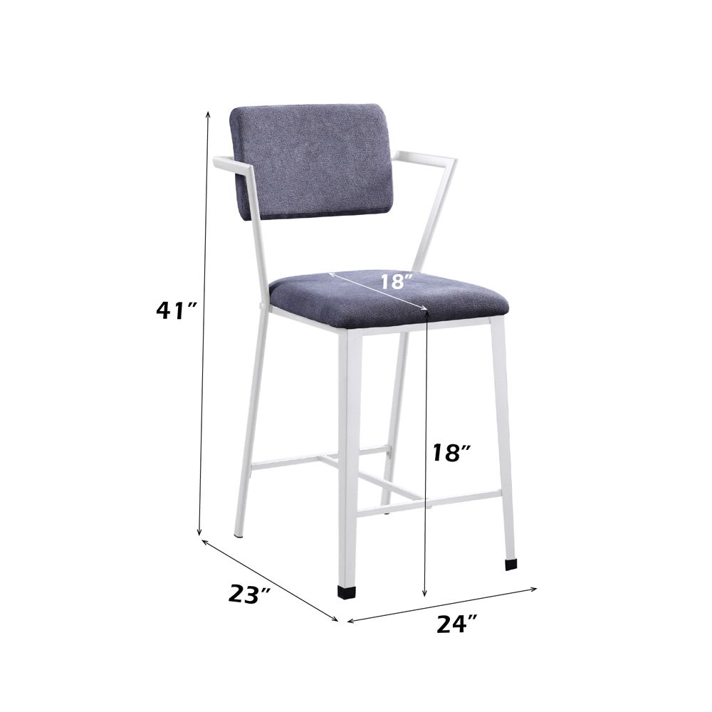 Cargo Counter Height Chair (Set-2) – dimensions diagram