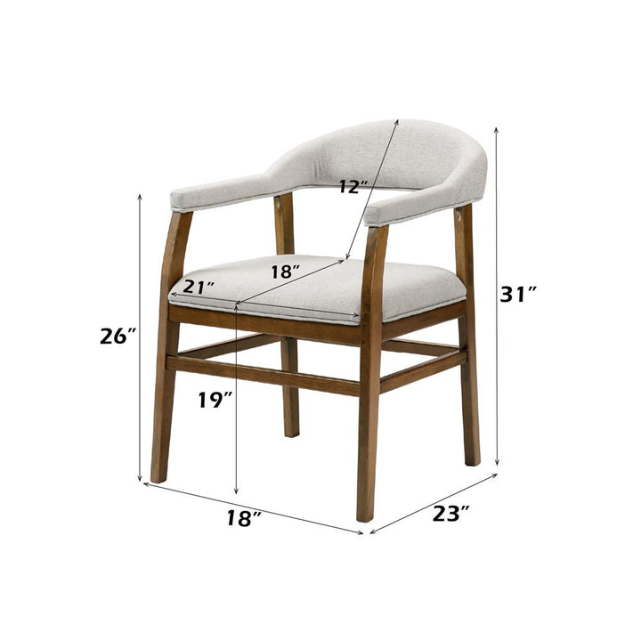 Darcy Arm Chair (Set-2) – dimensions diagram