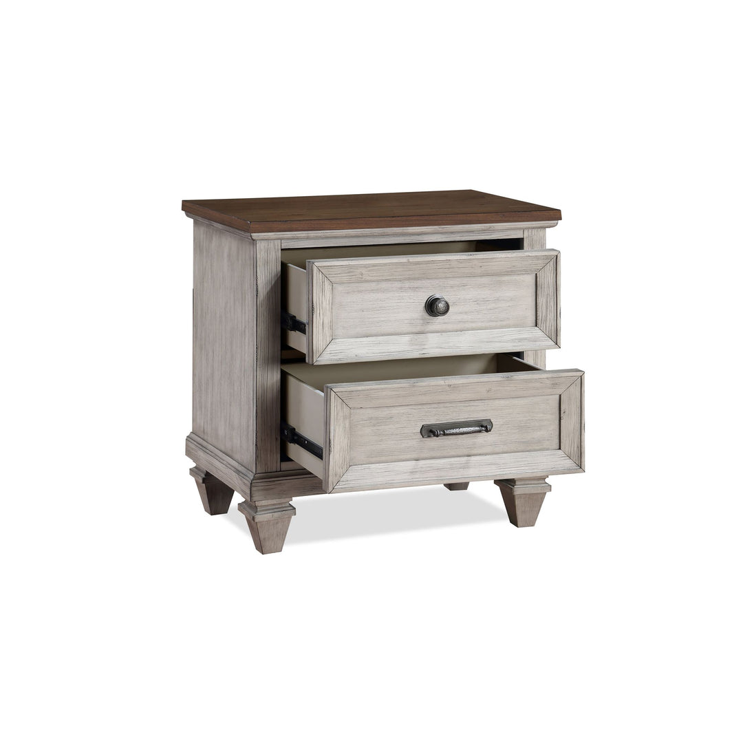 Mariana Nightstand W/usb-Vintage Creme