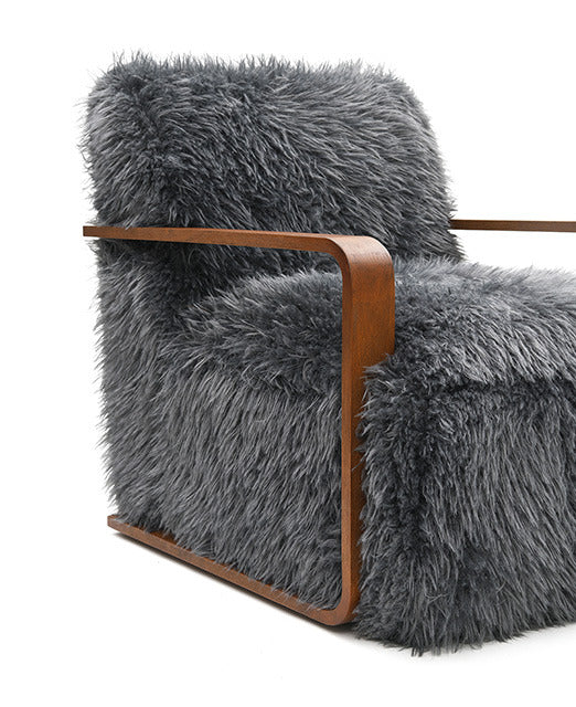 Elardo Accent Chair, Charcoal Gray - view 3