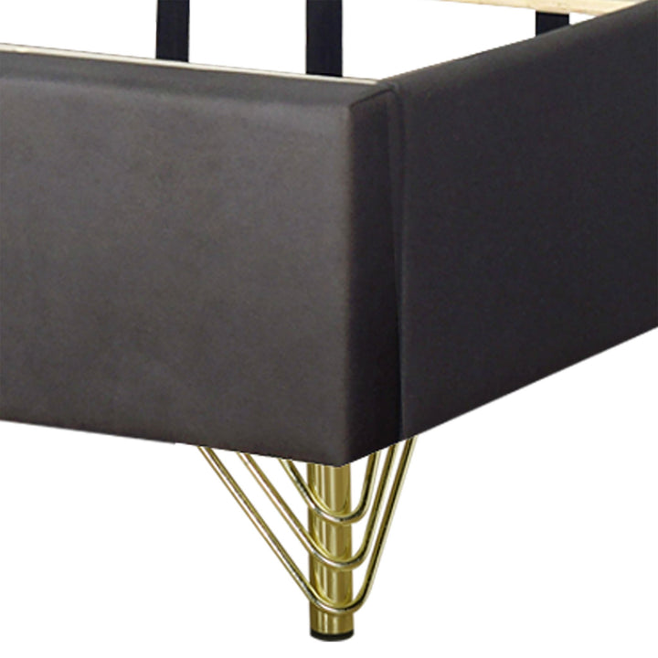 Symmetry 6/0 WK Headboard, Footboard &amp; Slat Kit-Charcoal