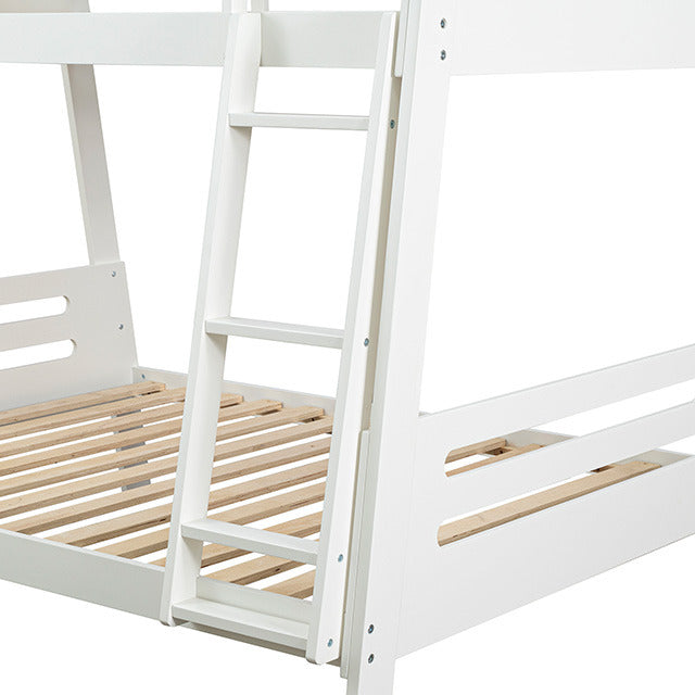 Kallen Twin/Full Bunk Bed, White - view 2