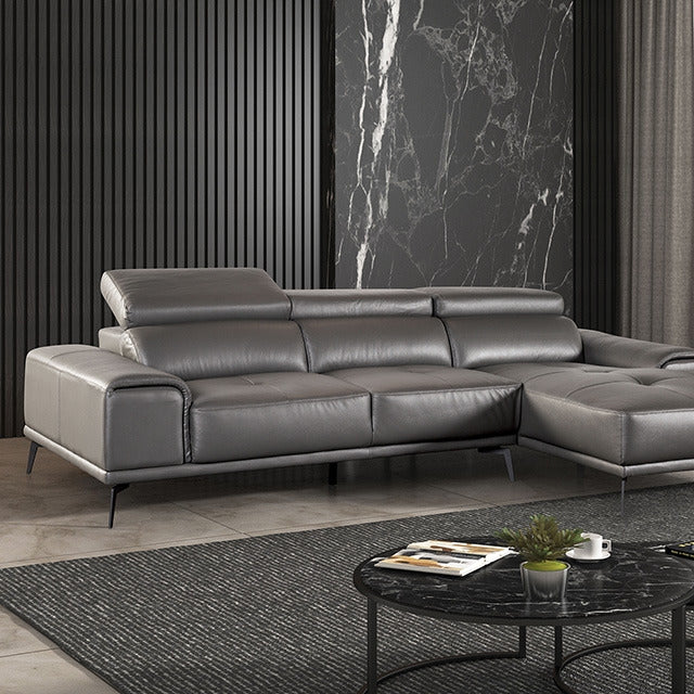 Vadso Sectional, Right Chaise, Dark Gray