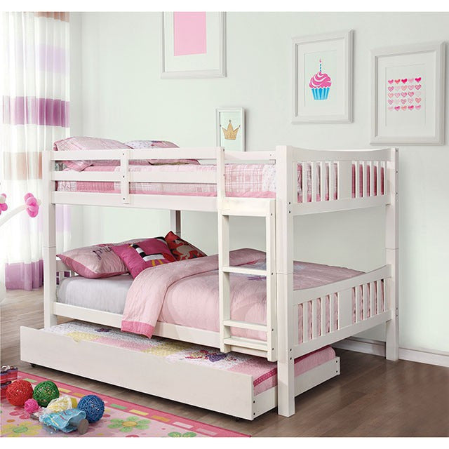Cameron Full/Full Bunk Bed, White - view 2