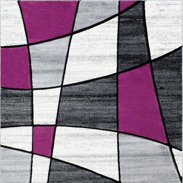 Niksar Area Rug, Gray/Purple