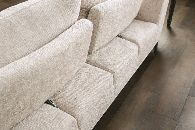 Gladbach Sectional, Left Chaise, Light Brown - view 5