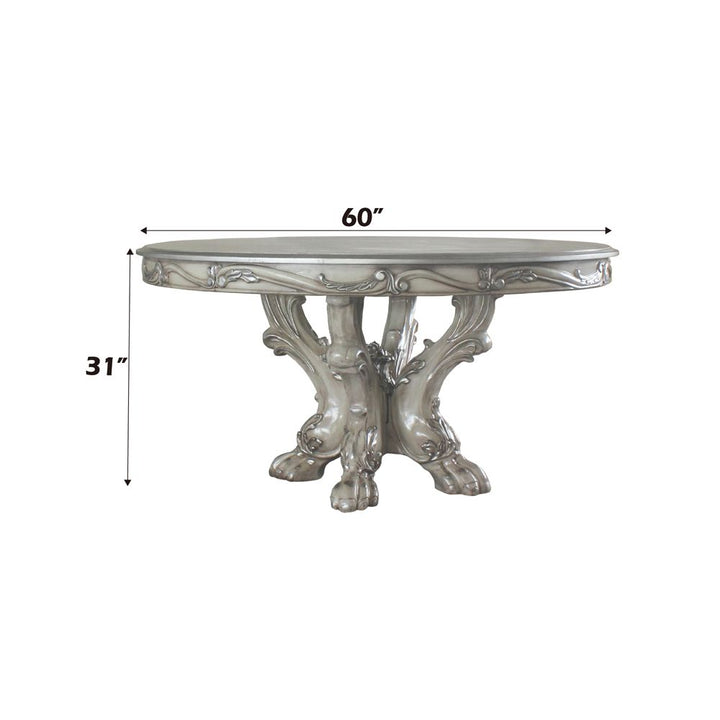 Dresden Round Pedestal Dining Table – dimensions diagram