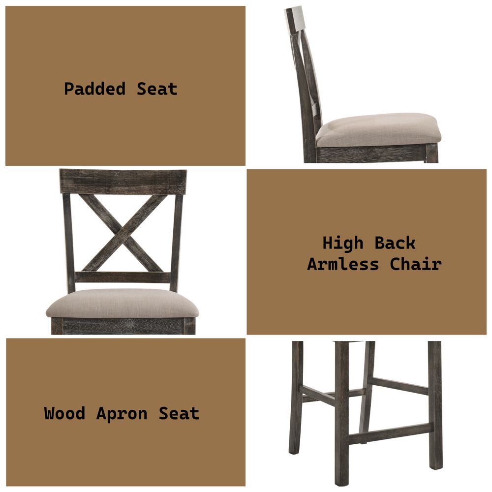 Martha II Counter Height Chair (Set-2) – features callout