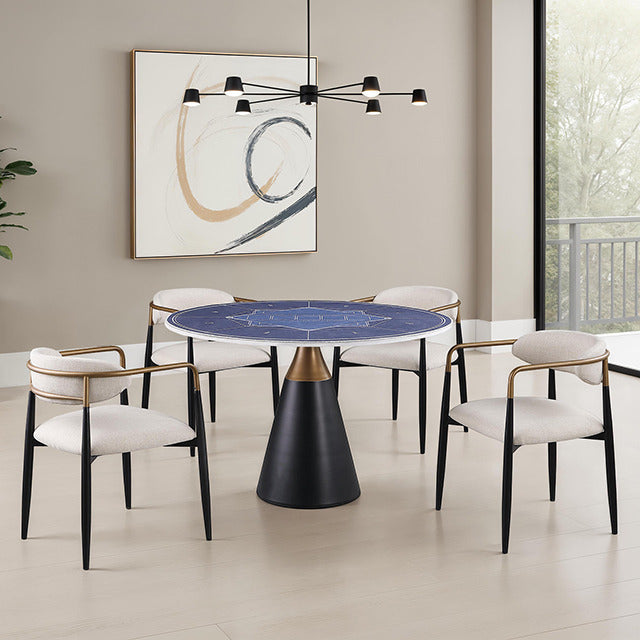 Hobro 5 Pc. Dining Table Set, Black - view 6
