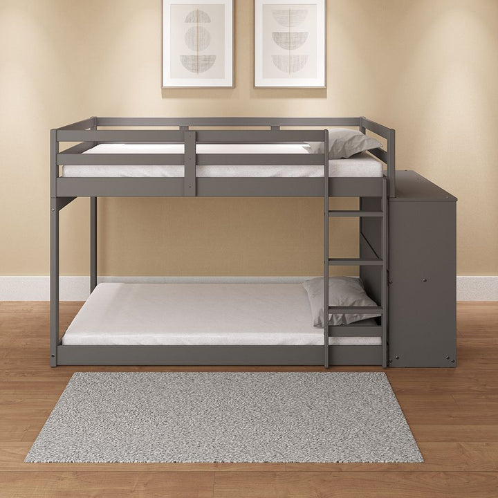Gaston Twin/Twin Bunk Bed W/4 Drawers &amp; 3 Compartments – view 7