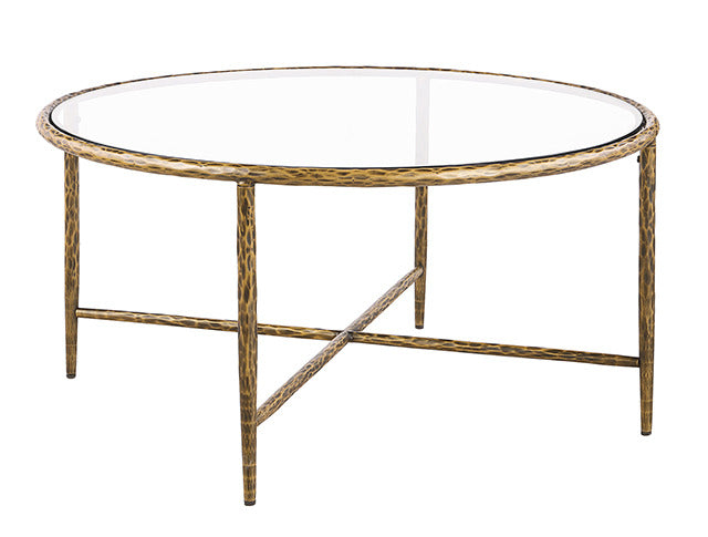 Talva Coffee Table, Matte Gold
