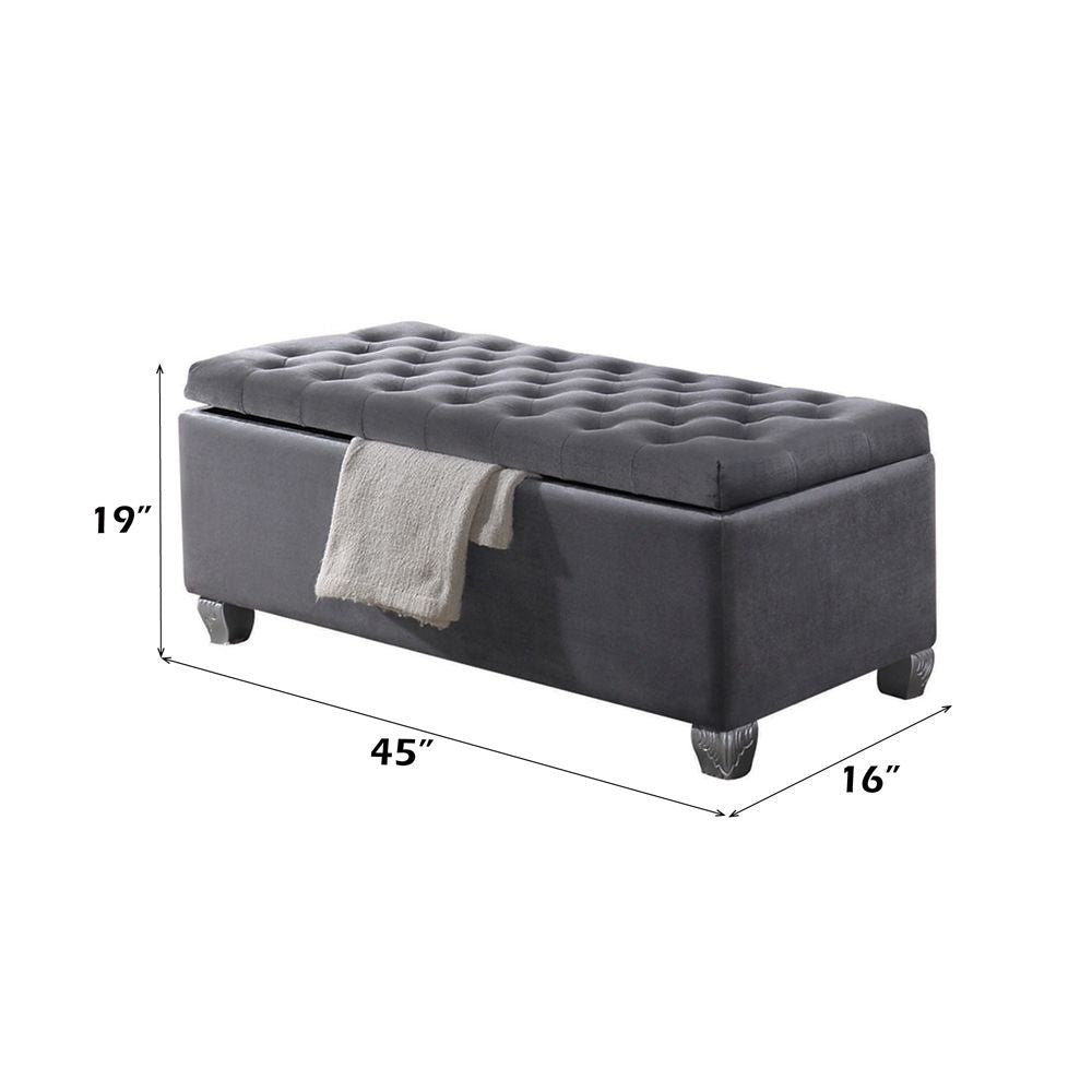 Rebekah Bench W/Storage – dimensions diagram