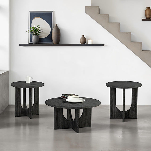 Holen 3 Pc. Table Set, Gray - view 4