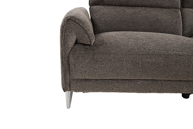 Brande Power Sectional, Right Chaise, Brown - view 4