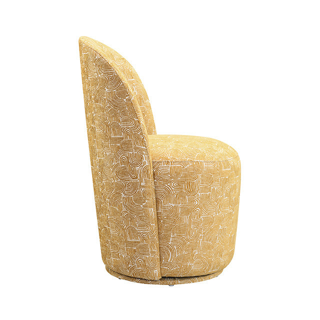Vara Dining Swivel Chair, Mustard Yellow - view 2