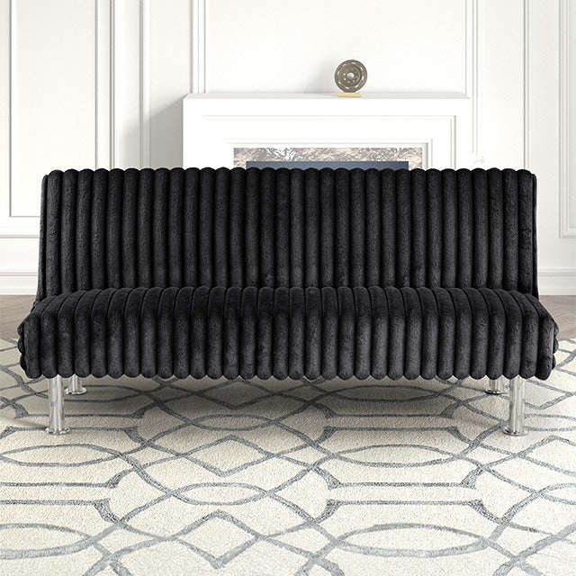 Hinwil Futon Sofa Bed, Black - view 3