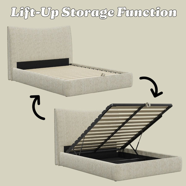 Angulo Queen Bed w/Storage – features callout